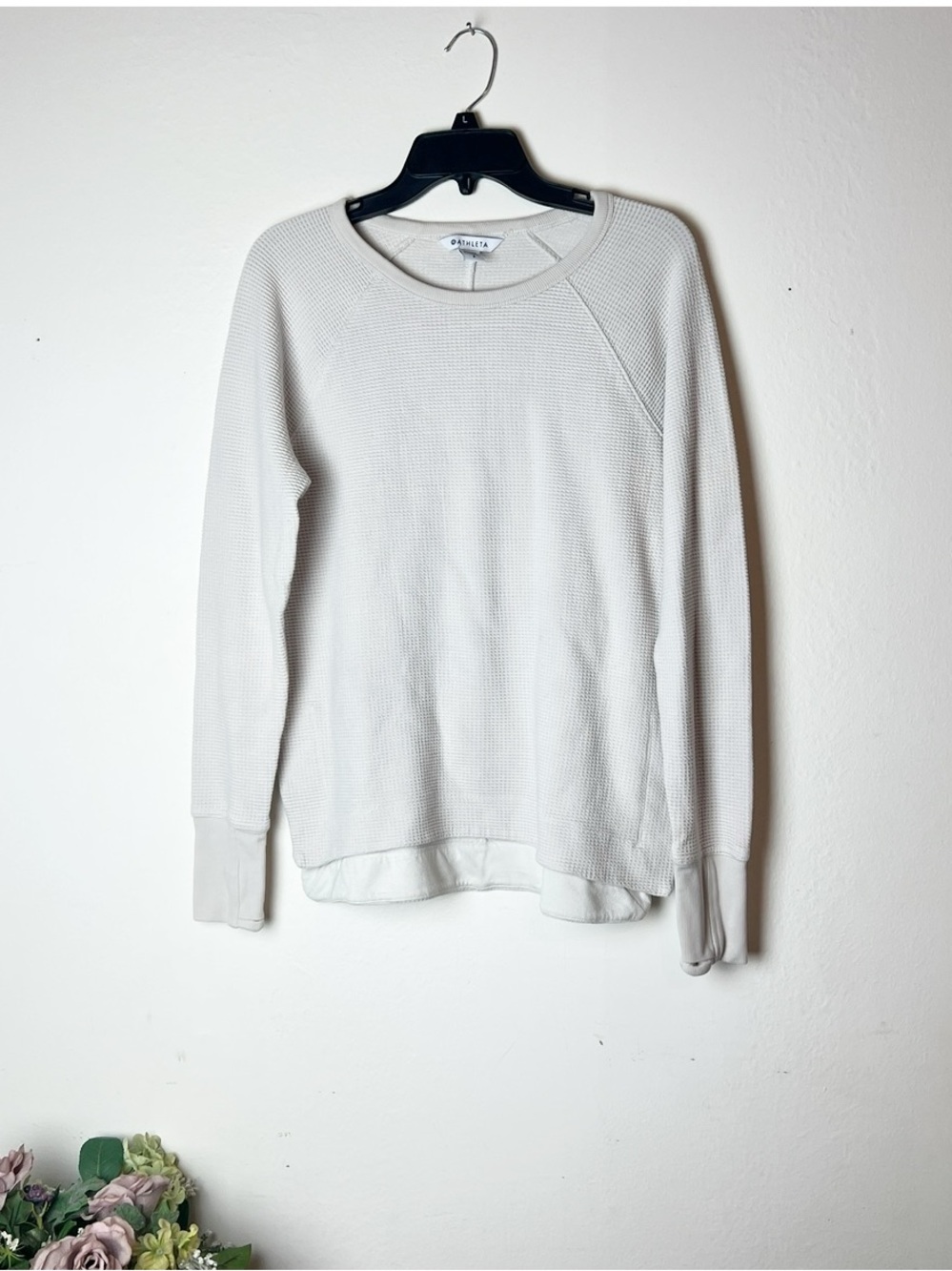 Athleta Waffle Weave Pullover